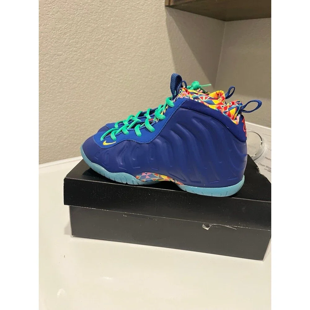 Nike Little Foamposite One ASW Deep Royal Blue Youth Size 2.5Y DZ5192-400 Shoes